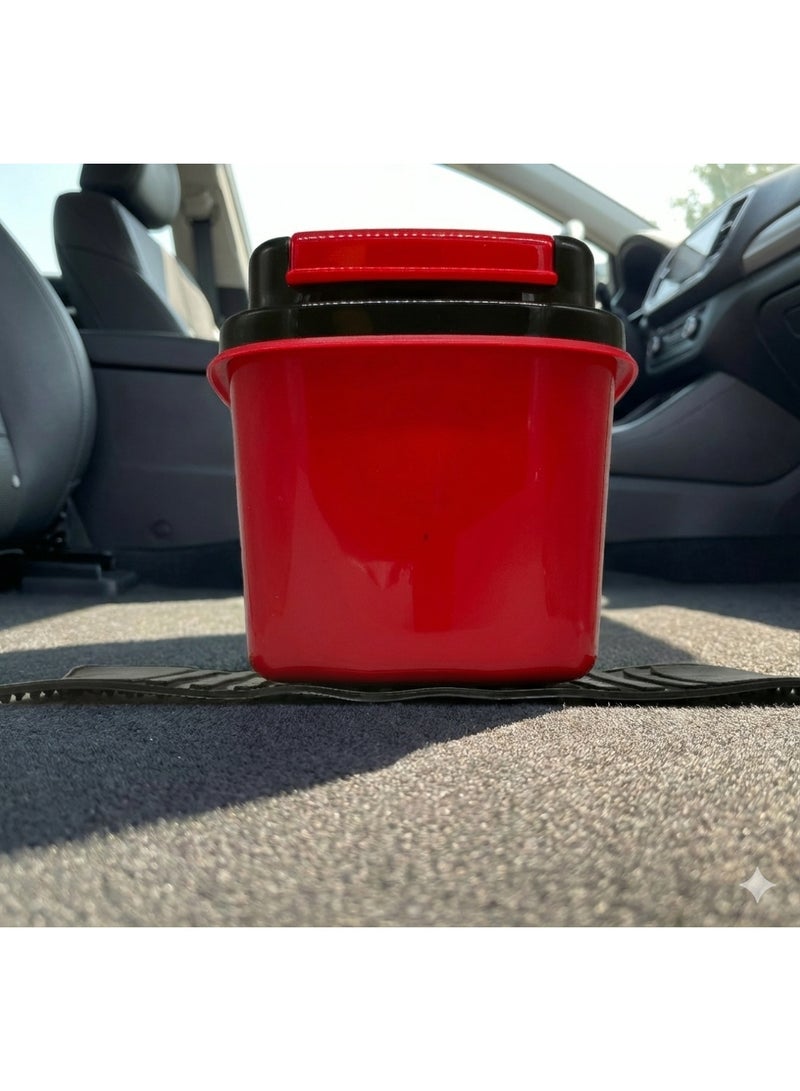 dustbin for car - red